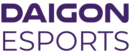 DAIGON Esports stacked logo in Highlight Purple