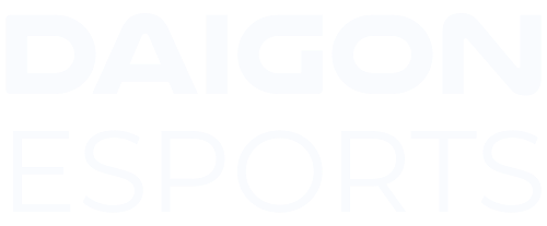 DAIGON Esports stacked logo in white