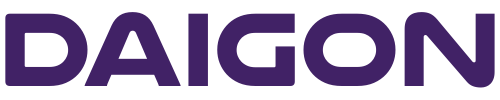 DAIGON wordmark in Highlight Purple